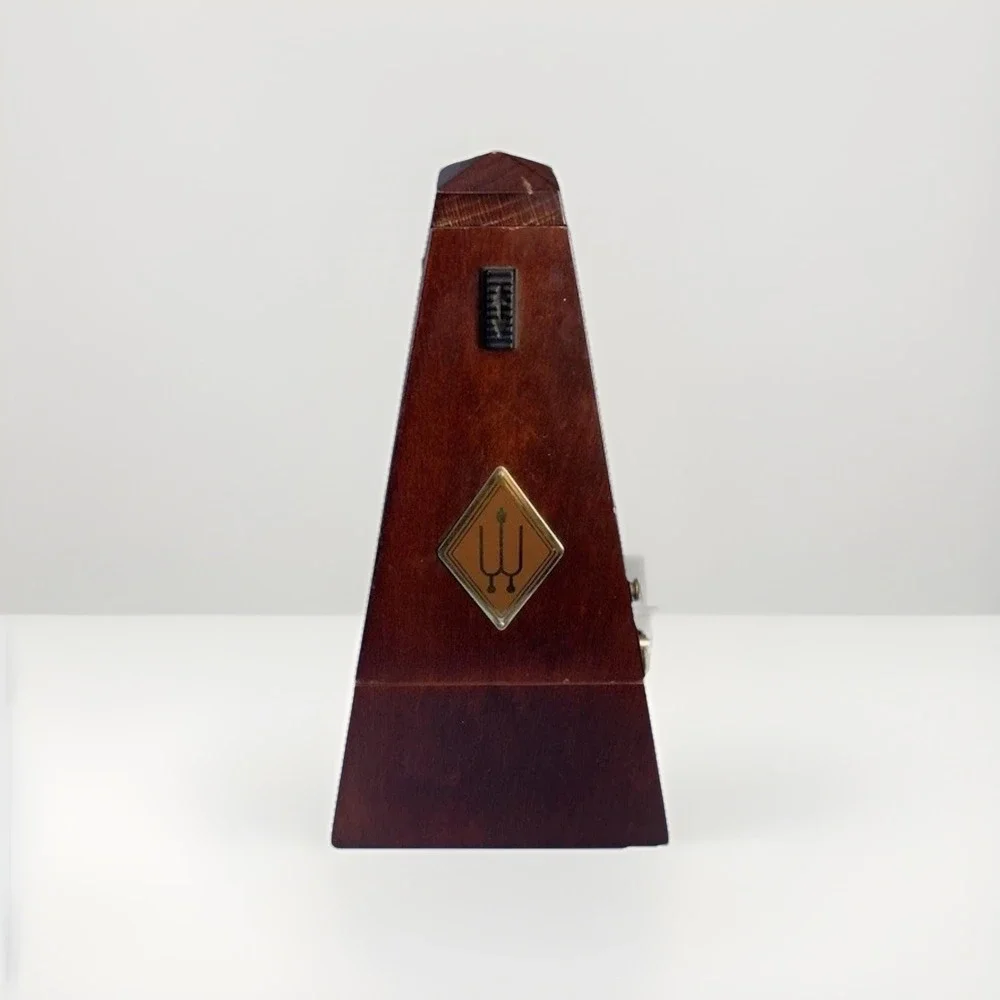 Vintage Wittner Metronome Wood Windup Made In Germany.Works Perfectly